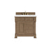 Brookfield 36" Single Vanity, Pecan, w/ 3 CM White Zeus Silestone Top