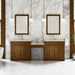 James Martin Vanities Bellshire 96" Dual Vanity Set with 24" Make-Up Counter
