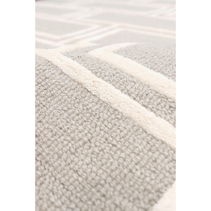 Pasargad Home Edgy Collection Hand-Tufted Bamboo Silk & Wool Area Rug, 8' 9" X 11' 9", Silver pvny-22 9x12
