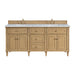 Lorelai 72" Double Vanity, Bright White, w/ 3 CM Phantome Eclos Top