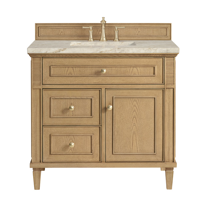 Lorelai 36" Single Vanity, Light Natural Oak, w/ 3 CM Tajnar Eclos Top