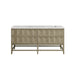 Emmeline 72" Double Vanity, Pebble Oak w/ 3 CM Eternal Jasmine Pearl Top