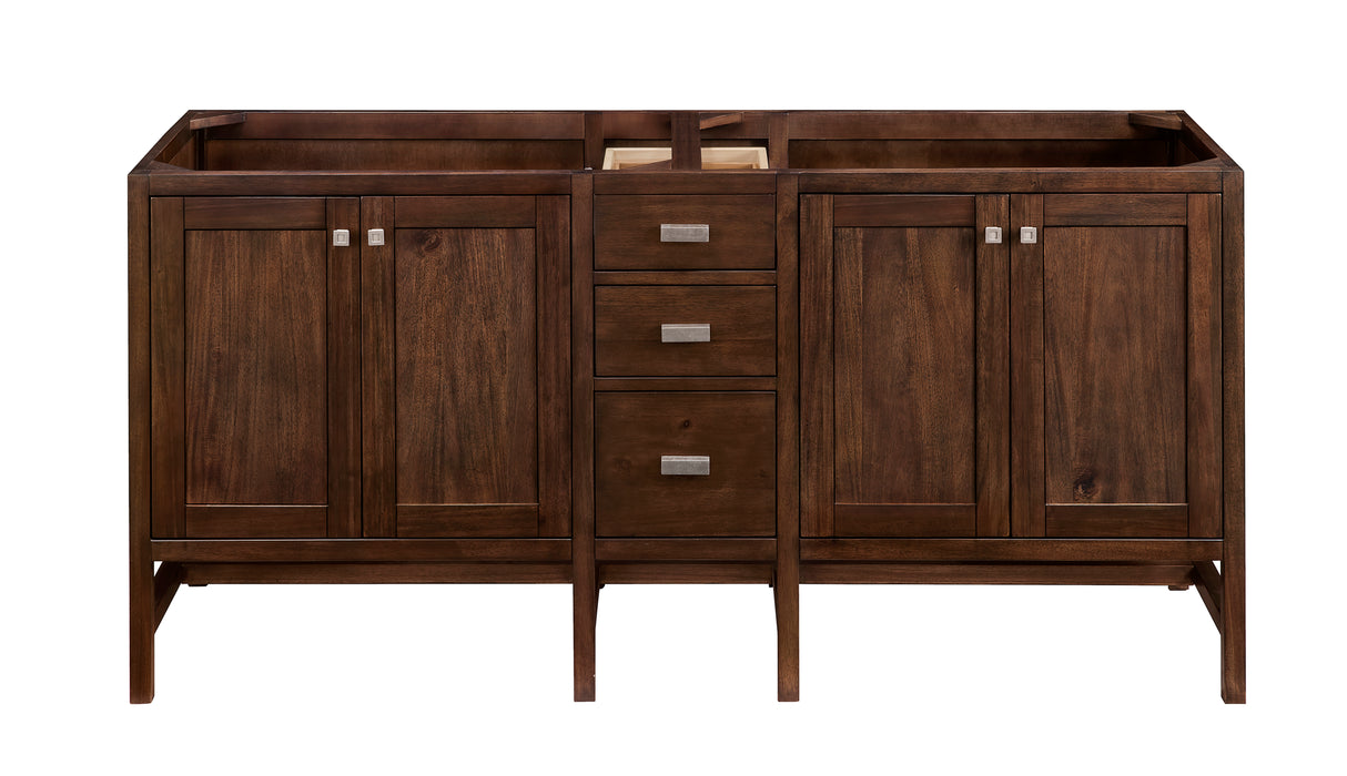 Addison 72" Double Vanity Cabinet, Mid-Century Acacia