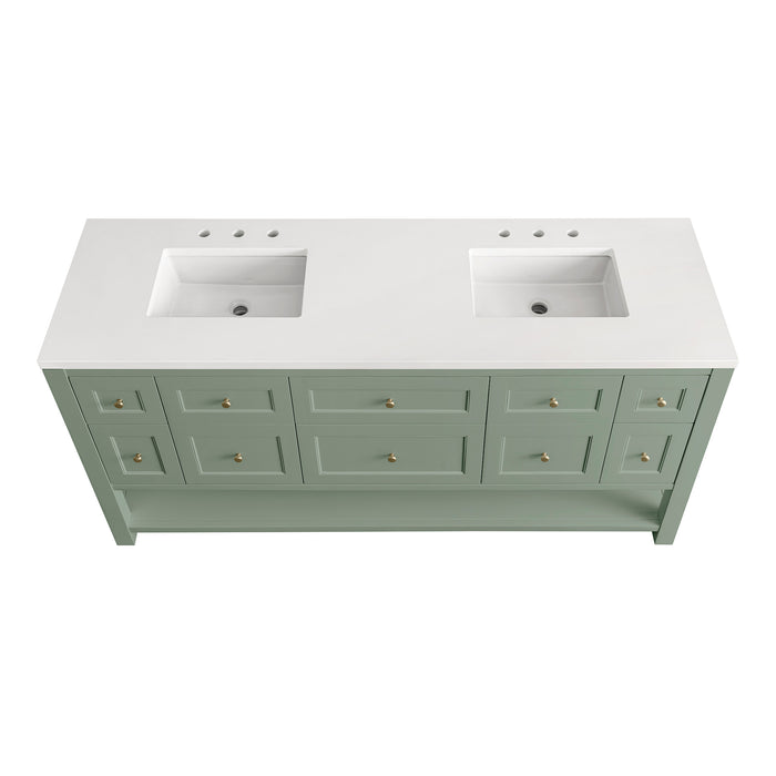 James Martin Vanities Breckenridge 72" Double Vanity Base Only
