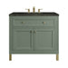 Chicago 36" Single Vanity, Smokey Celadon, w/ 3 CM Phantome Eclos Top