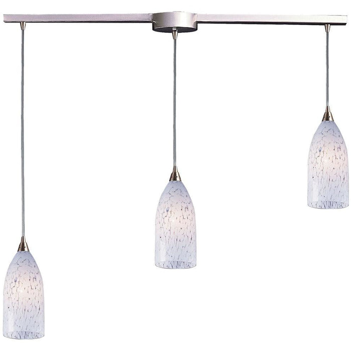 Elk Lighting Verona 3 Light 36 inch Satin Nickel Mini Pendant