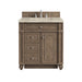 Bristol 30" Single Vanity, Whitewashed Walnut, w/ 3 CM Tajnar Eclos Top