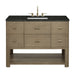 Lucian 48" Single Vanity, Pebble Oak, w/ 3 CM Siberian Silestone Top w/FreePower Wireless Charger