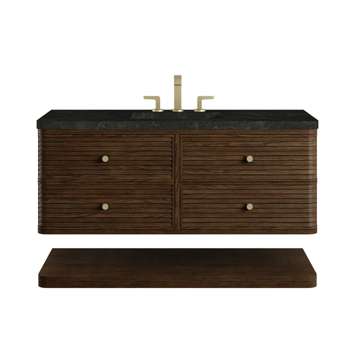Allamari 48" Single Vanity, Sable w/ 3 CM Siberian Silestone Top w/FreePower Wireless Charger