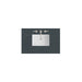 36" Single Top, 3 CM Charcoal Soapstone Silestone w/ Sink