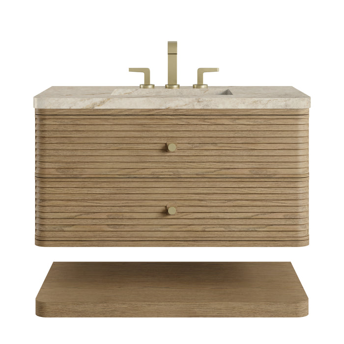 Allamari 36" Single Vanity, Dune Mist w/ 3 CM Tajnar Eclos Top