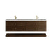 Allamari 72" Double Vanity, Dune Mist w/ 3 CM Victorian Silver Silestone Top
