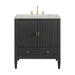 Myrrin 30" Single Vanity, Carbon Oak w/ 3 CM Lime Delight Silestone Top