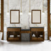James Martin Vanities Bellshire 96" Dual Vanity Set with 24" Make-Up Counter