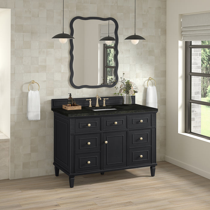 Lorelai 48" Single Vanity, Whitewashed Oak w/ 3 CM Lime Delight Silestone Top