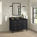 Lorelai 48" Single Vanity, Whitewashed Oak w/ 3 CM Lime Delight Silestone Top