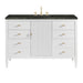 Myrrin 48" Single Vanity, Bright White, w/ 3 CM Phantome Eclos Top
