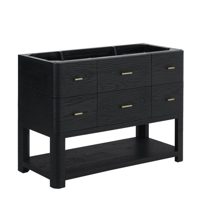Lucian 48" Single Vanity, Carbon Oak