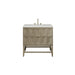 Emmeline 36" Single Vanity, Pebble Oak w/ 3 CM Lime Delight Top