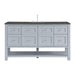 Breckenridge 60" Single Vanity, Smokey Celadon, w/ 3 CM Phantome Eclos Top