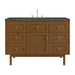 Laurent 48" Single Vanity, Honey Oak w/ 3 CM Parisien Bleu Silestone Top