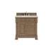 Brookfield 36" Single Vanity, Pecan w/3 CM Eternal Jasmine Pearl Silestone Top