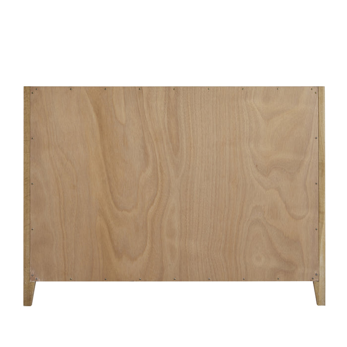 Celeste 48" Single Vanity, Sunwashed Oak with Embossed Shagreen, w/ 3 CM Tajnar Eclos Top w/FreePower Wireless Charger