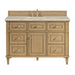 Lorelai 48" Single Vanity, Bright White, w/ 3 CM Siberian Silestone Top w/FreePower Wireless Charger