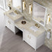 James Martin Vanities Bellshire 96" Dual Vanity Set with 24" Make-Up Counter