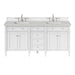 Brittany 72" Double Vanity, Victory Blue w/ 3 CM Ethereal Noctis Silestone Top
