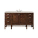 Addison 60" Single Vanity, Mid-Century Acacia, w/ 3 CM Siberian Silestone Top