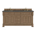 Brookfield 72" Double Vanity, Honey Oak, w/ 3 CM Tajnar Eclos Top w/FreePower Wireless Charger