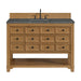 Malibu 48" Single Vanity, Amber Birch w/ 3 CM Parisien Bleu Silestone Top