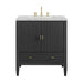 Myrrin 30" Single Vanity, Carbon Oak w/ 3 CM Ethereal Noctis Silestone Top