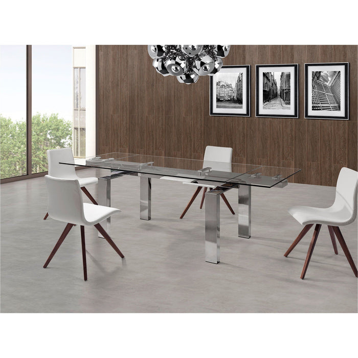 Whiteline Modern Living Cuatro Extendable Dining Table