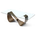 Whiteline Modern Living Tiffany Dining Table Glass Top