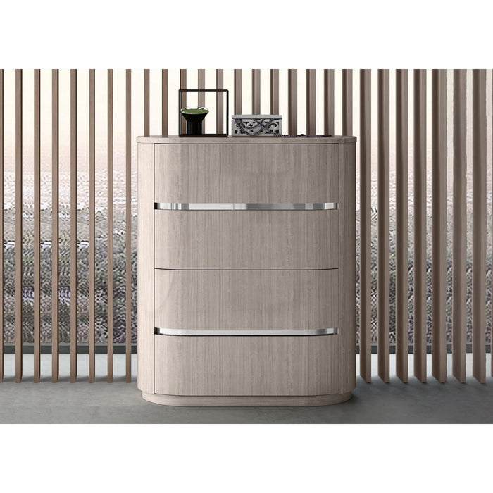 Whiteline Modern Living Waves Chest of Drawers