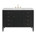 Myrrin 48" Single Vanity, Bright White, w/ 3 CM Tajnar Eclos Top w/FreePower Wireless Charger