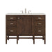 Addison 48" Single Vanity, Mid-Century Acacia w/ 3 CM Lime Delight Silestone Top