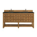 Malibu 72" Double Vanity, Amber Birch, w/ 3 CM Phantome Eclos Top