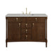Kinnsden 48" Single Vanity, Sable Oak w/ 3 CM Eternal Jasmine Pearl Silestone Top