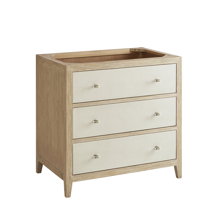Celeste 36" Single Vanity, Sunwashed Oak with Embossed Shagreen