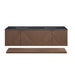 Marcello 72" Double Vanity, Chestnut w/ 3 CM Charcoal Soapstone Top