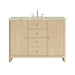 Gracyn 48" Single Vanity, Coastal Driftwood, w/ 3 CM Tajnar Eclos Top w/FreePower Wireless Charger