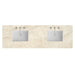 72" Double Top, 3CM Tajnar Eclos w/ Sink