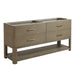 Lucian 72" Double Vanity, Carbon Oak w/ 3 CM Victorian Silver Silestone Widespread Top