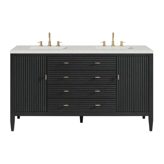 Myrrin 60" Double Vanity, Carbon Oak