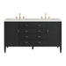 Myrrin 60" Double Vanity, Carbon Oak