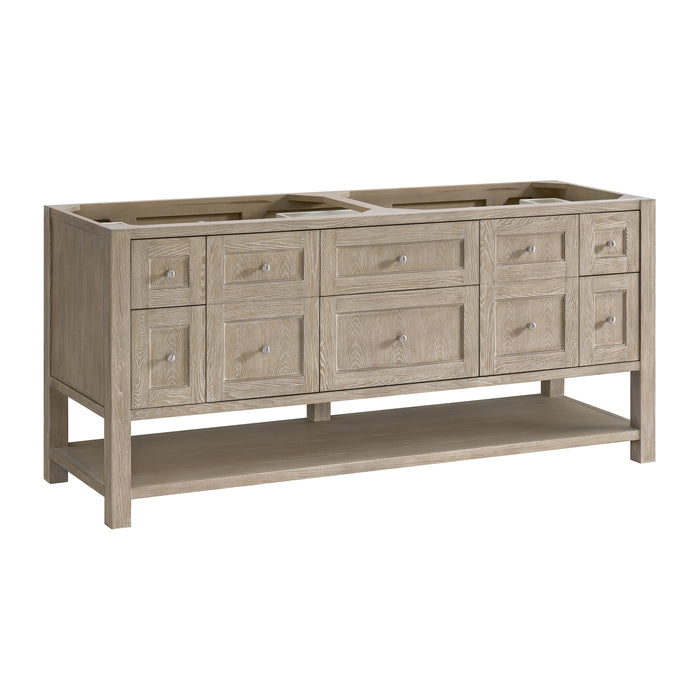 Breckenridge 72" Double Vanity, Light Natural Oak, w/ 3 CM Phantome Eclos Top