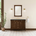 Kinnsden 48" Single Vanity, Weathered Oak w/ 3 CM Eternal Jasmine Pearl Silestone Top w/FreePower Wireless Charger